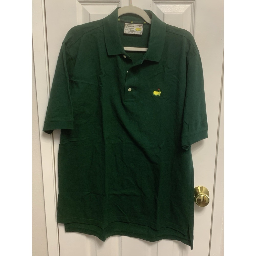 Slazenger Augusta National Golf Shop Polo Golf Masters Shirt Green Large